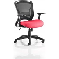Zeus Mesh Back Task Operator Chair Bespoke Colour Seat Bergamot Cherry