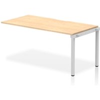 Evolve Plus 1600mm Single Row Office Bench Desk Ext Kit Maple Top