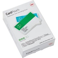GBC 3740301 65x95mm Gloss Card Pouch 125 Micron 100Pk 33549J