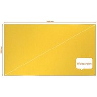 Nobo Impression Pro Widescreen Felt Notice Board 1880x1060mm Yellow