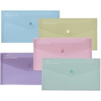 Snopake GRS ReBorn Polyfile DL Pastel Assorted- 5 Files 15908