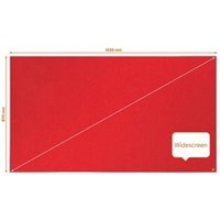 Nobo Impression Pro Widescreen Felt Notice Board 1550x870mm Red