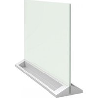 Nobo Glass Desktop Dry Wipe Magnetic Whiteboard, White, Desk Divider