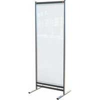 Nobo 1915552 Premium Plus Clear PVC Free Standing Protective Room Divider Screen 780x2060mm