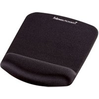 Fellowes Microban PlushTouch Mouse Mat with Wrist Support. Black (9252003)
