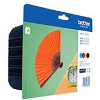 Brother Black Cyan Magenta Yellow High Capacity Ink Cartridge 50ml 3 x 8ml 4 Pack - LC129XLVALBP - Brother MFC-J Series Ink Cartridges - Brother MFC-J6520DW Ink Cartridges