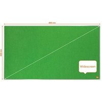 Nobo Impression Pro Widescreen Felt Notice Board 890x500mm Green