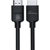 Mediarange HDMI Ultra High Speed Ethernet Cable V2.1 48Gbps 2m Black Mediarange HDMI Ultra High Speed Ethernet Cable V2.1 48Gbps 2m Black