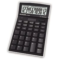 Aurora DT920P Desk Calculator Battery/Solar Power 12 Digit - DT920P