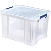 BANKERS BOX ProStore 36L Clear Plastic Storage Box with Lid Super Strong, Clear