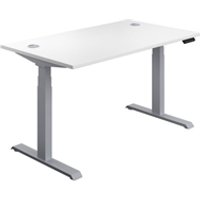 Economy Sit Stand Desk 1800 X 800 White-Silver