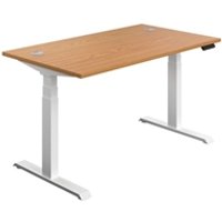 Economy Sit Stand Desk 1800 X 800 Nova Oak-White