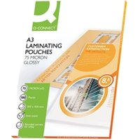 UK Office Direct Get 93% Off QConnect A3 Laminating Pouches 2x75 Micron 100 Pack