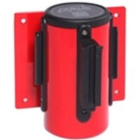 Obex Wall Mounted Belt Barrier; 3000 mm; Red + Red/White Chevron