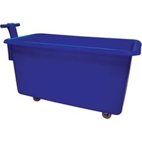 Food Grade Mobile Tapered Truck with Handle; 320L; Blue