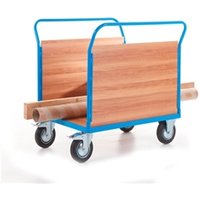 2 Veneer Sides Platform Truck 1500 x 800 x 1050 FixedSwivel x2 Braked