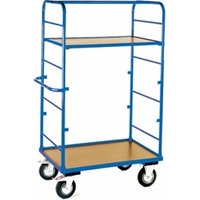 Large Heavy Duty Shelf Truck FixedSwivel x2 Braked Castors SteelHeavy