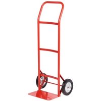 Budget Knuckle Guard Sack Truck Solid Wheels Steel 100kg Red GI256H