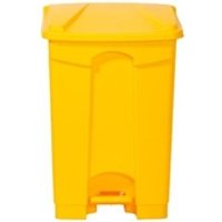 Pedal Bin; 45L; Polypropylene; Yellow