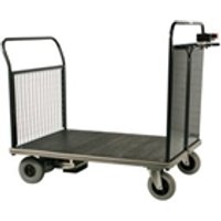 Powered Platform Truck - Steel End with Mesh Opp End - Large
