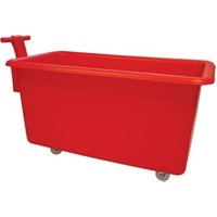 Food Grade Mobile Tapered Truck with Handle; 455L; Red