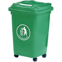 Wheelie Bin; 50L; 30% Recycled Polyethylene; Green