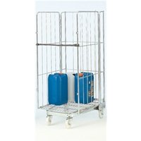 A Type Nestable Roll Container 4 Sided 500kg Silver RB1724