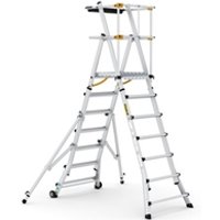Folding Telescopic Large Platform Steps - 7+3 Tread