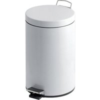 Pedal Bin; 12L; Steel; White PB012Z