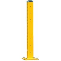 Double Post to suit Triple Ridge Steel Barriers 1093H mm Yellow/Silver