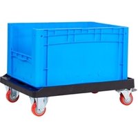 Connectable & Stackable Container Dolly; 670 x 460 x 145; 300kg; Black