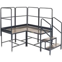 Platform System-3 (2x1 corner)x1Hm Plat. - 3 Tread Unit&4 Guards