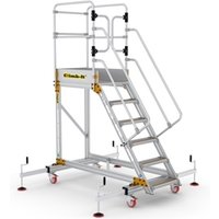 Extra Large Platform Safety Steps with Adjustable Stabilisers 5 Tread