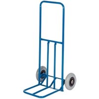 Folding Toe Sack Truck Solid Wheels Steel 100kg Blue GI151Y