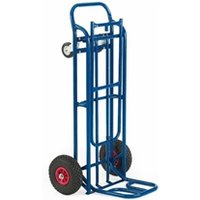 Two Way Cargo Truck FixedSwivel Wheels Steel 150kg Blue GI352Y