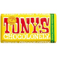 Tonys Chocolonely Milk Chocolate 32 Almond Honey Nougat 180g Pack of