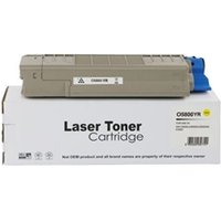 CTS Wholesale Remanufactured OKI C5800 Std Yellow Toner 43324421