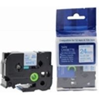 Compatible Brother P-Touch TZe-253 Blue on White also for TZ-253 Label