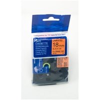 Compatible Brother P - Touch TZe - B41 Black on Orange also for TZ - B41 Label Cassette