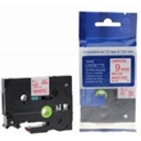 Compatible Brother P Touch TZe - 222 Red on White also for TZ - 222 Label Cassette