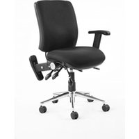 Chiro Medium Back With Height Adjustable And Folding Arms Black KC0003