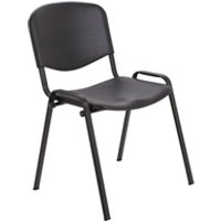 Club Canteen Stacking Chair Poly - Black Frame - Black - CH0506BK
