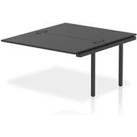 Impulse Bench B2B Ext Kit 1400 Black Frame Office Bench Desk Black
