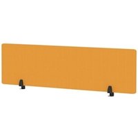 Air Desktop Screen 1600 x 400mm Bespoke Senna Yellow Fabric HA03108