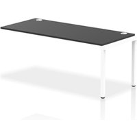 Impulse Bench Single Row Ext Kit 1800 White Frame Office Bench Desk