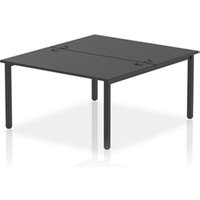 Impulse Bench B2B 2 Person 1400 Black Frame Office Bench Desk Black