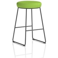 Turin Stool Black Frame Bespoke Myrrh Green Seat Pad Turin Stool Black Frame Bespoke Myrrh Green Seat Pad