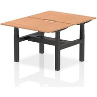 Air Back-to-Back 1200 x 800mm Height Adjustable 2 Person Office Bench