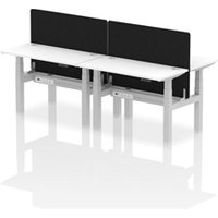 Air Back-to-Back 1200 x 600mm Height Adjustable 4 Person Office Bench
