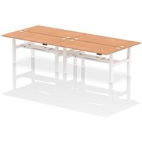 Air Back-to-Back 1800 x 800mm Height Adjustable 4 Person Office Bench